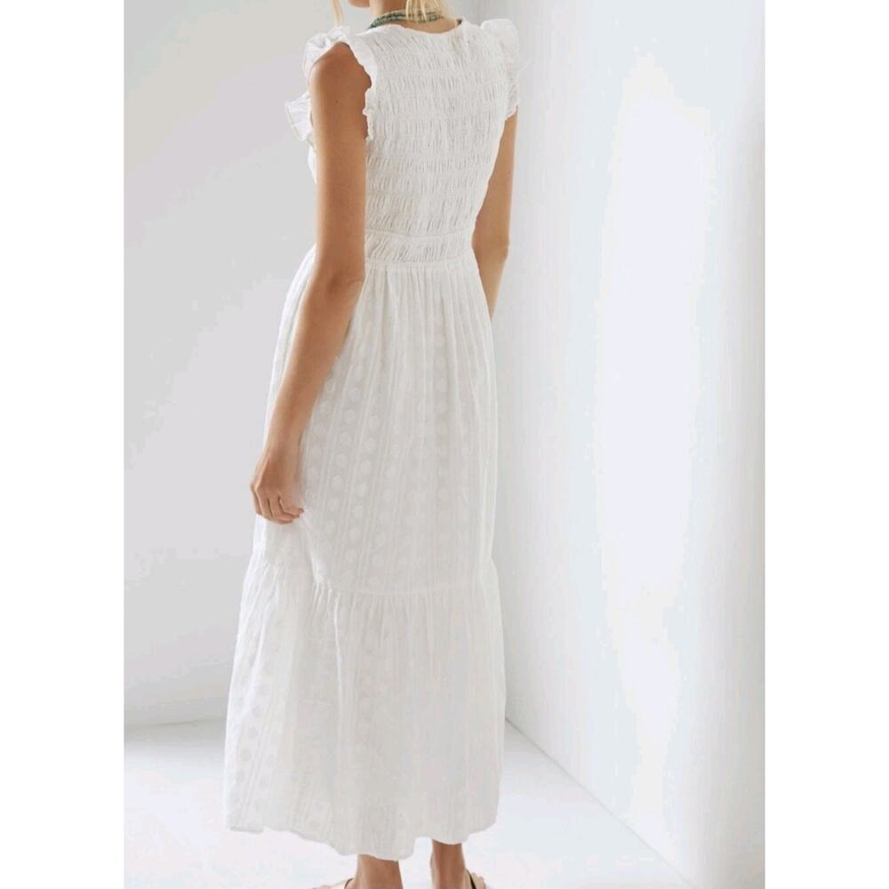 Anthropologie The Peregrine White Maxi Dress NOWT - Picture 8 of 13